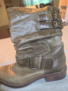 Coconuts by Matisse Olive Moto Buckle Boots